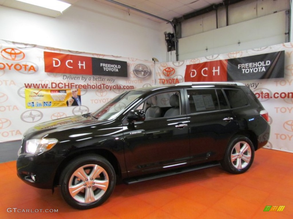 2009 Highlander Limited 4WD - Black / Ash photo #4