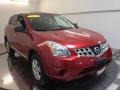 2011 Cayenne Red Nissan Rogue S AWD  photo #2