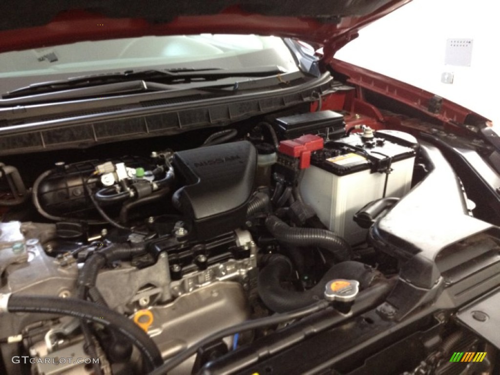 2011 Rogue S AWD - Cayenne Red / Black photo #22