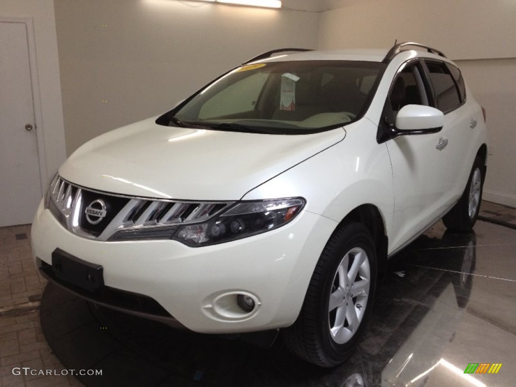 2009 Murano SL AWD - Glacier Pearl / Beige photo #1