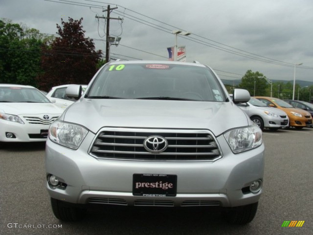 2010 Highlander Limited 4WD - Classic Silver Metallic / Ash photo #2