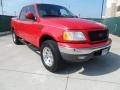 Bright Red 2002 Ford F150 Lariat SuperCrew 4x4