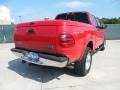 2002 Bright Red Ford F150 Lariat SuperCrew 4x4  photo #3
