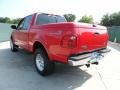 2002 Bright Red Ford F150 Lariat SuperCrew 4x4  photo #5