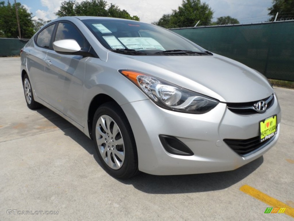 2013 Elantra GLS - Shimmering Air Silver / Gray photo #1