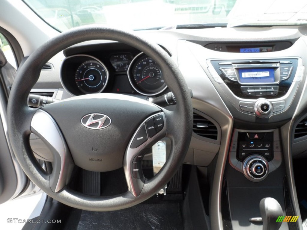 2013 Hyundai Elantra GLS Gray Steering Wheel Photo #64922984