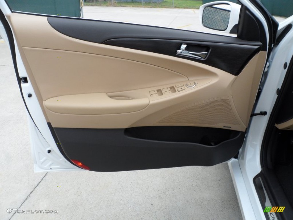 2013 Hyundai Sonata Limited Camel Door Panel Photo #64923077
