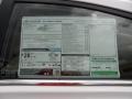 2013 Hyundai Sonata Limited Window Sticker