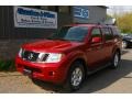 2011 Red Brick Nissan Pathfinder S 4x4  photo #1