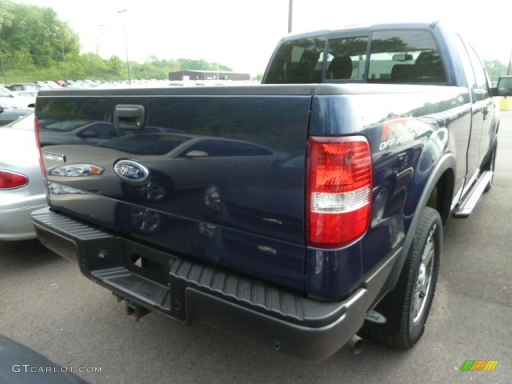 2005 F150 FX4 SuperCab 4x4 - True Blue Metallic / Medium Flint/Dark Flint Grey photo #2