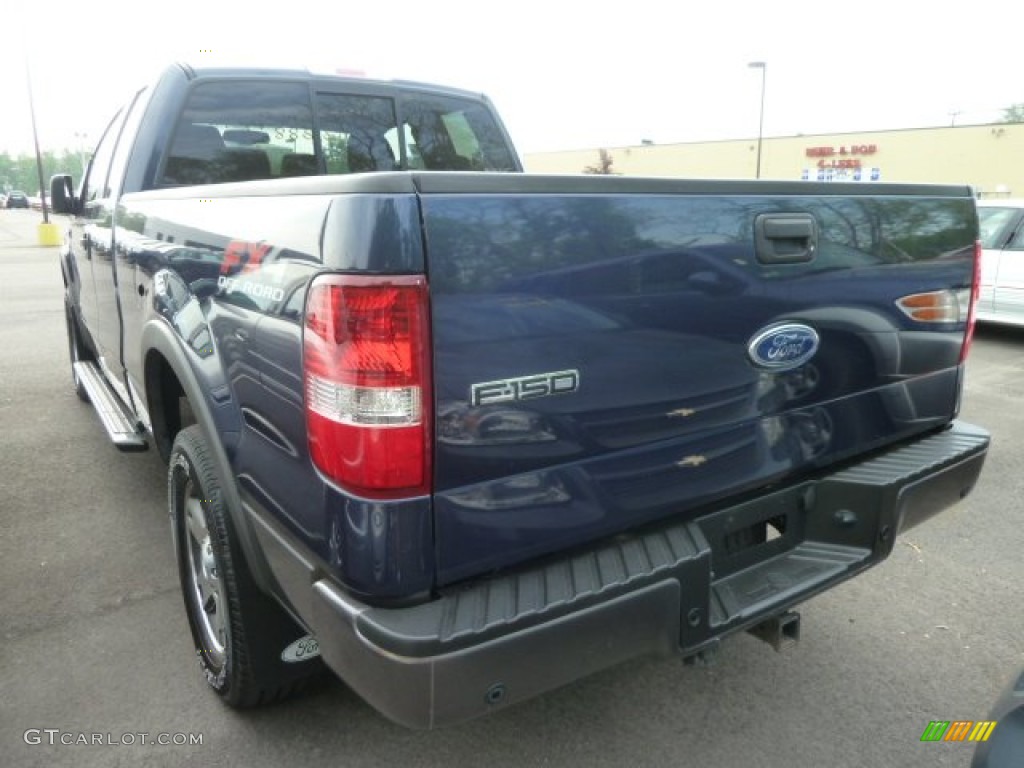 2005 F150 FX4 SuperCab 4x4 - True Blue Metallic / Medium Flint/Dark Flint Grey photo #4