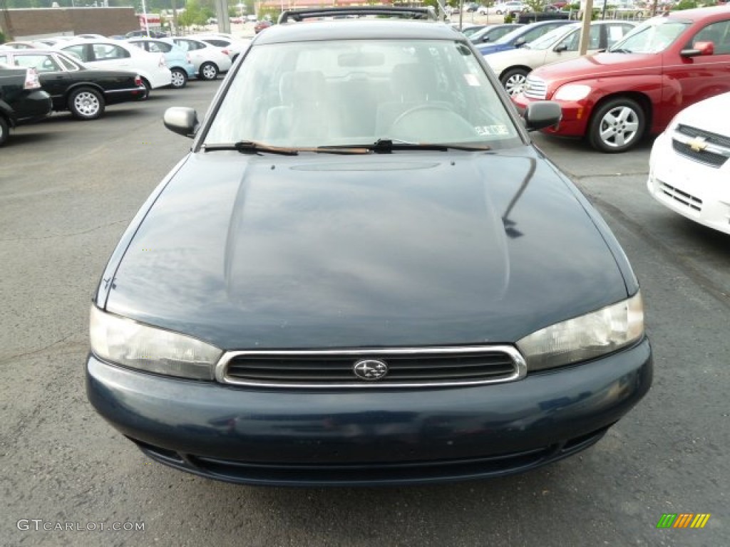 1995 Legacy Outback Wagon - Deep Sapphire Blue Pearl Metallic / Gray photo #6