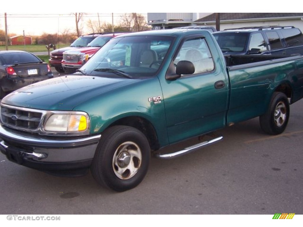 1998 Pacific Green Metallic Ford F150 Xl Regular Cab