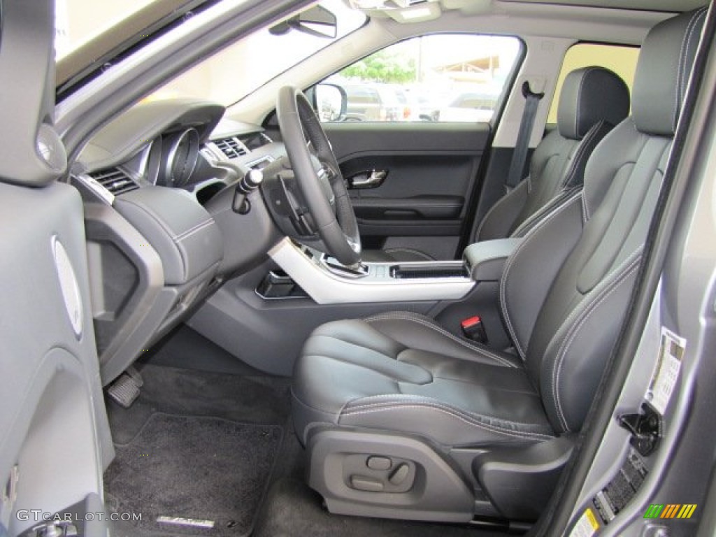 Ebony Interior 2012 Land Rover Range Rover Evoque Prestige Photo #64930156