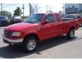 2000 Bright Red Ford F150 XLT Extended Cab 4x4  photo #3