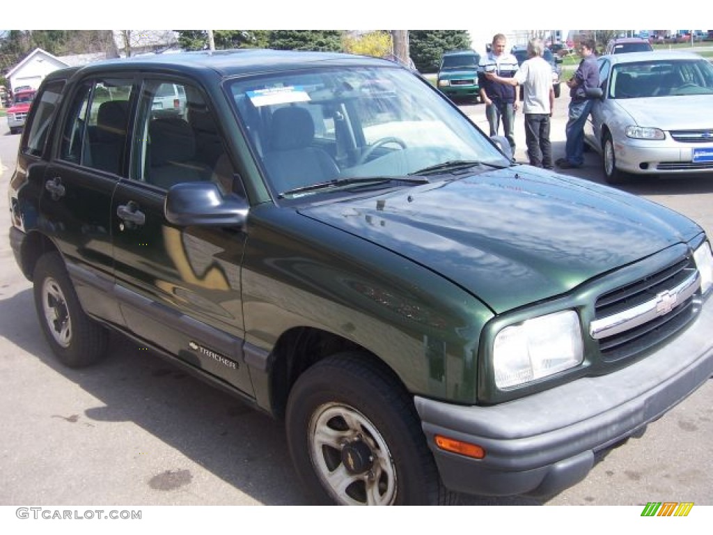 2000 Tracker 4WD Hard Top - Medium Green Metallic / Medium Gray photo #5