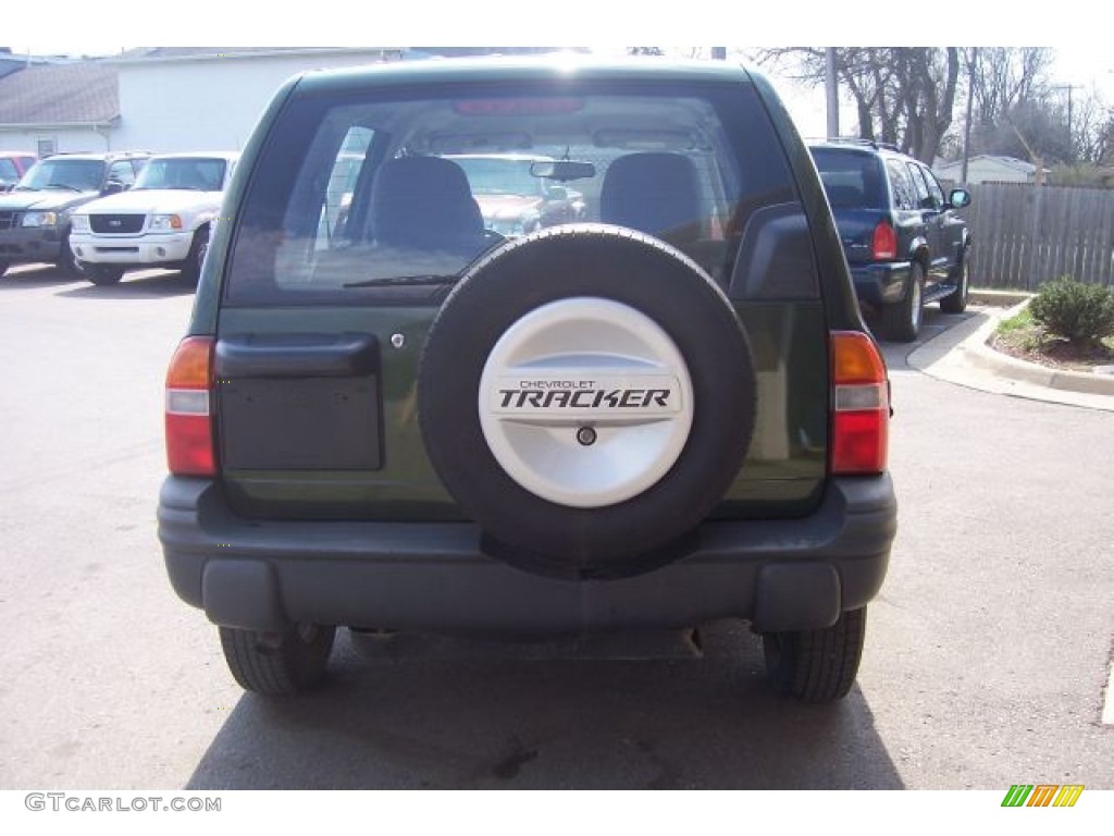 2000 Tracker 4WD Hard Top - Medium Green Metallic / Medium Gray photo #6