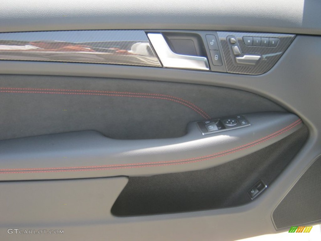 2012 C 63 AMG Black Series Coupe - Diamond White Metallic / AMG Black Series Black Dinamica/Red Stitching photo #7