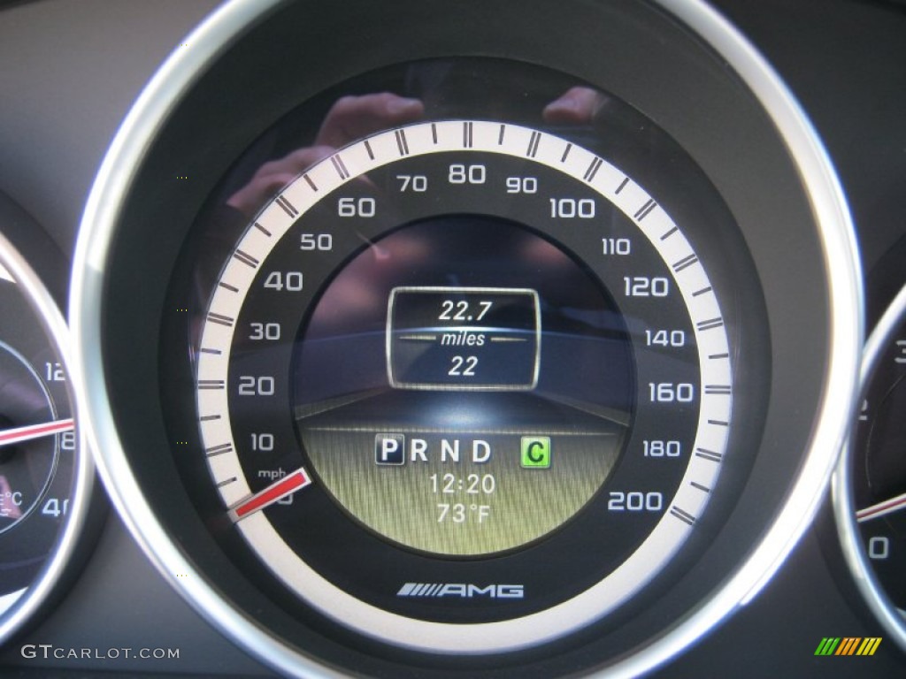 2012 Mercedes-Benz C 63 AMG Black Series Coupe Gauges Photo #64933879