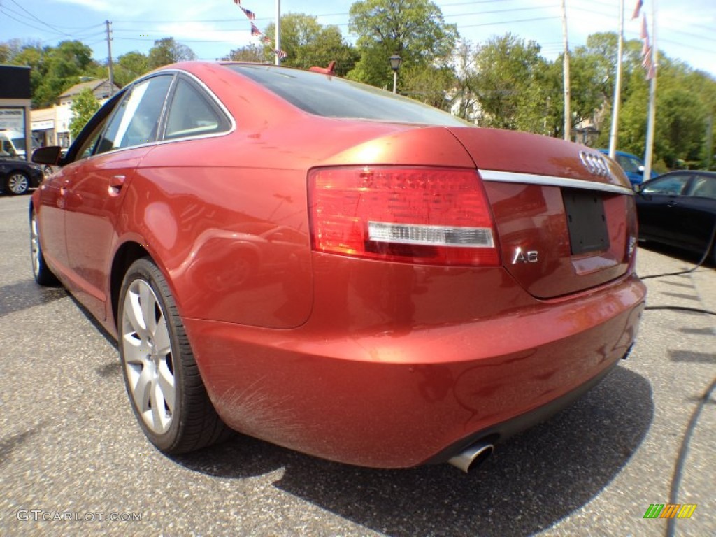 Canyon Red Pearl Effect 2005 Audi A6 4.2 quattro Sedan Exterior Photo #64934728