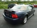 2002 True Blue Metallic Ford Mustang V6 Convertible  photo #2