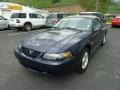 2002 True Blue Metallic Ford Mustang V6 Convertible  photo #5