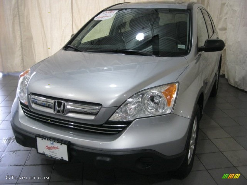 2008 CR-V EX 4WD - Whistler Silver Metallic / Black photo #1