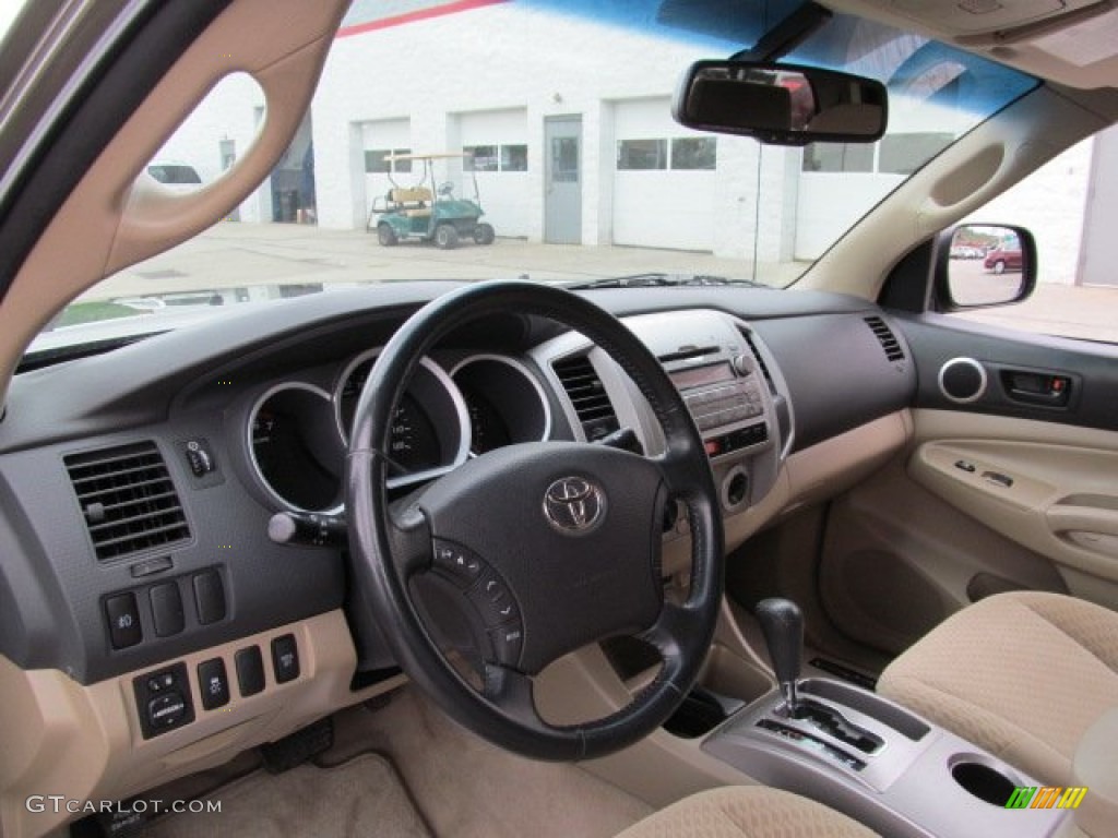 2009 Tacoma V6 SR5 Double Cab 4x4 - Pyrite Brown Mica / Sand Beige photo #13