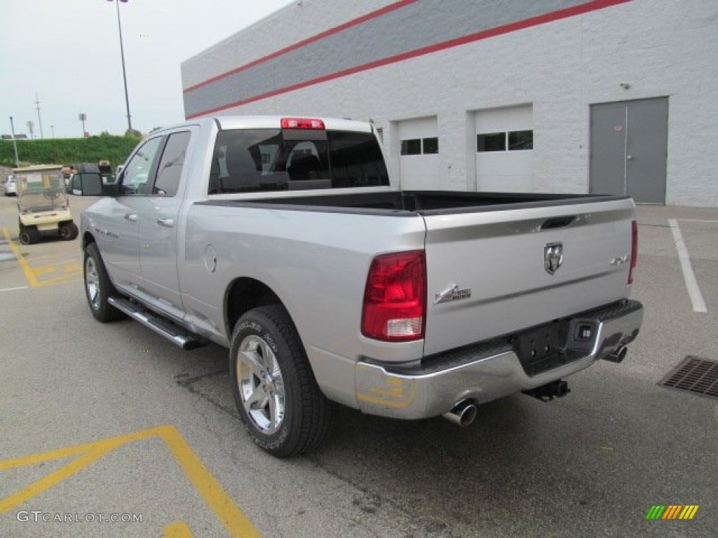 2011 Ram 1500 Big Horn Quad Cab 4x4 - Bright Silver Metallic / Dark Slate Gray/Medium Graystone photo #4