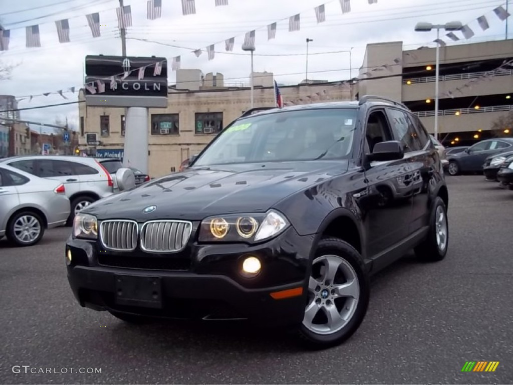 2008 X3 3.0si - Jet Black / Black photo #1