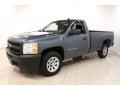 2009 Blue Granite Metallic Chevrolet Silverado 1500 Regular Cab  photo #3