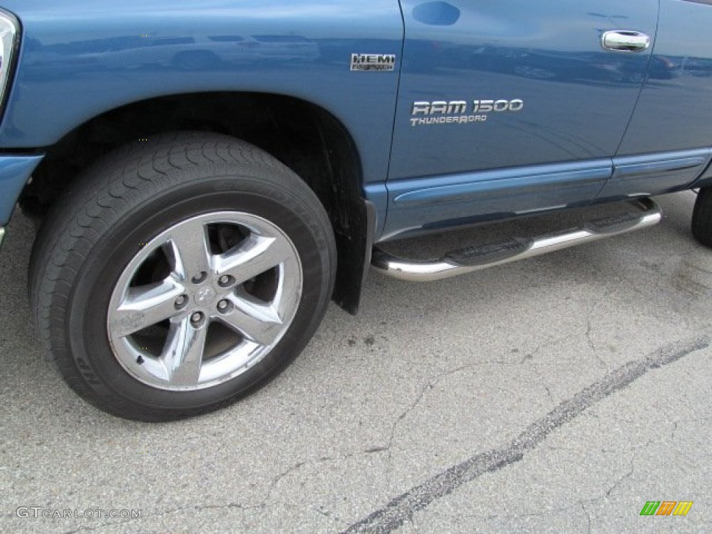 2006 Ram 1500 SLT Quad Cab 4x4 - Atlantic Blue Pearl / Medium Slate Gray photo #3