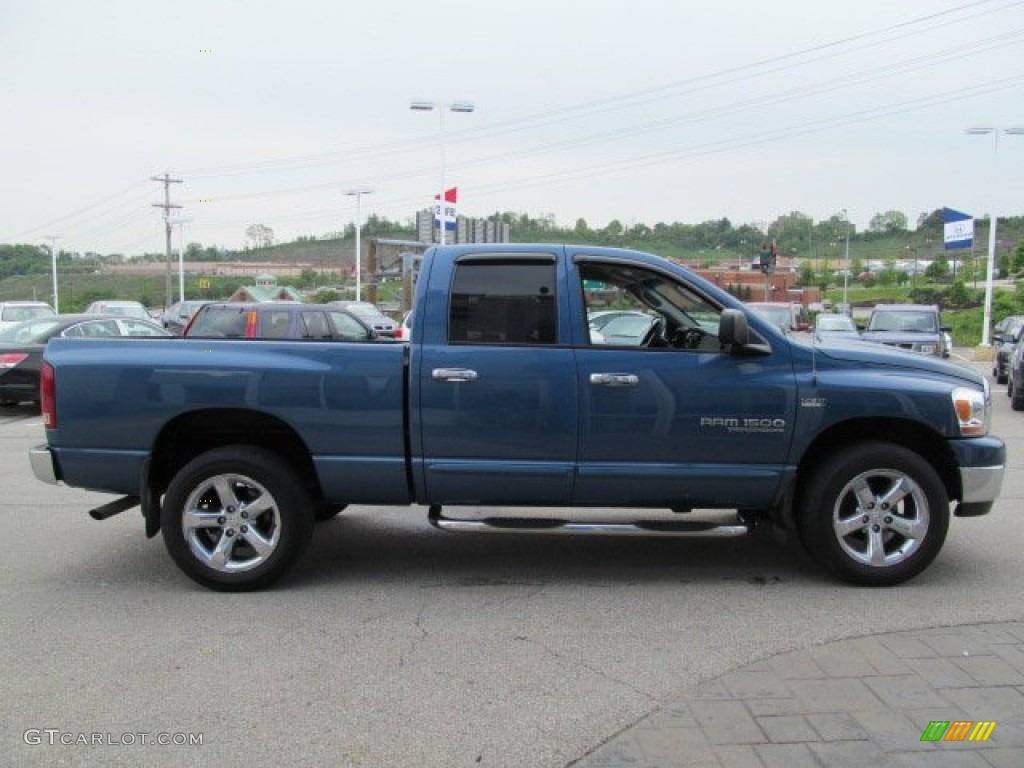 2006 Ram 1500 SLT Quad Cab 4x4 - Atlantic Blue Pearl / Medium Slate Gray photo #9