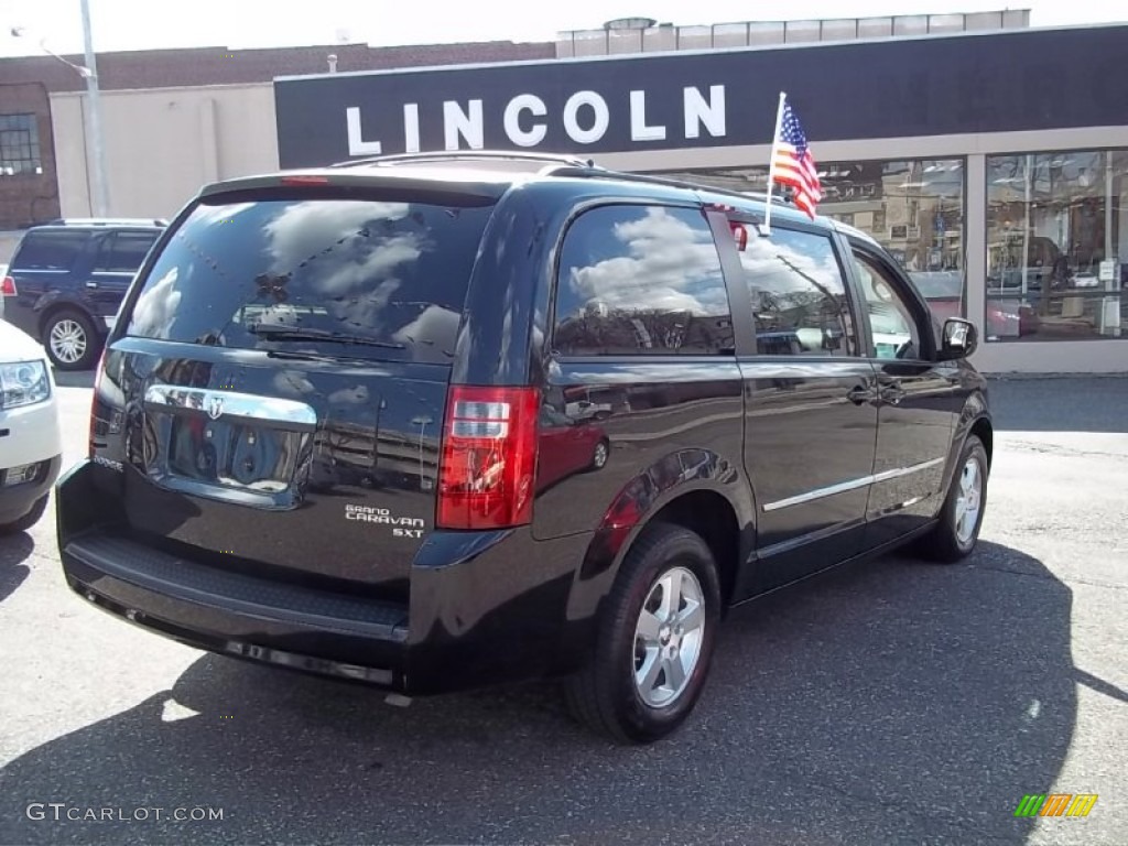 2010 Grand Caravan SXT - Brilliant Black Crystal Pearl / Medium Slate Gray/Light Shale photo #4