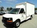 White - Savana Cutaway 3500 Commercial Moving Truck Photo No. 15