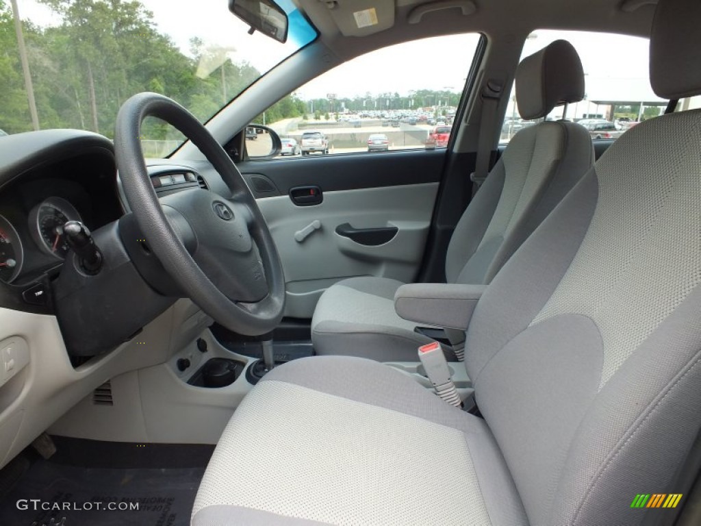 2008 Accent GLS Sedan - Charcoal Gray / Gray photo #3