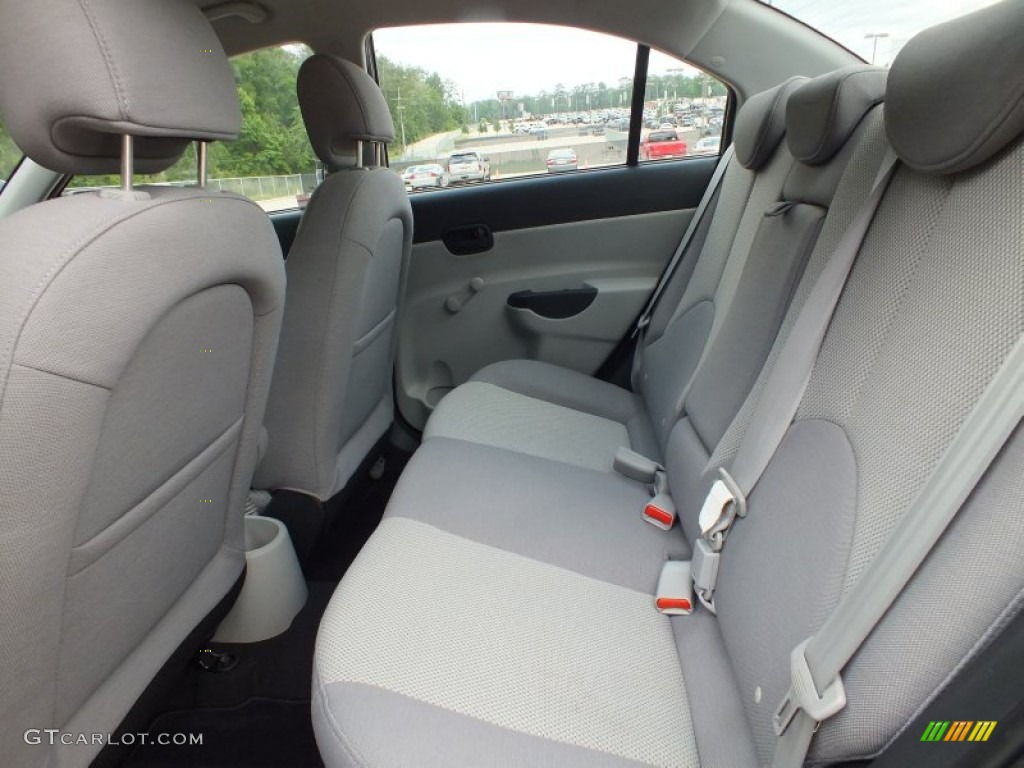 2008 Accent GLS Sedan - Charcoal Gray / Gray photo #4
