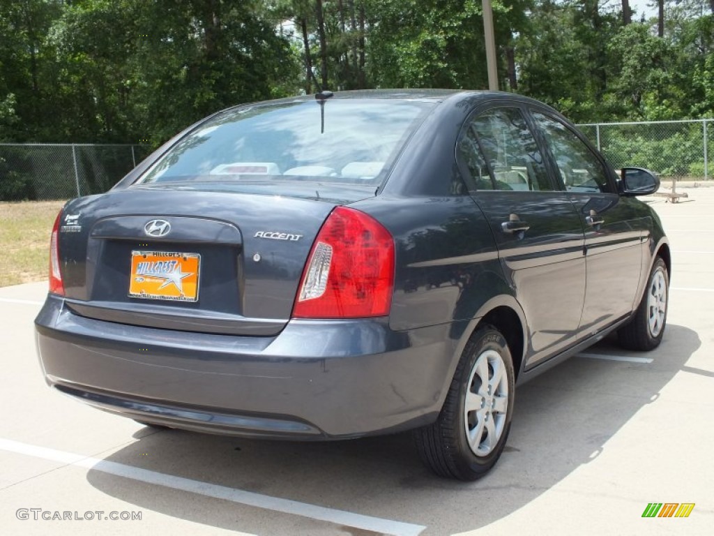 2008 Accent GLS Sedan - Charcoal Gray / Gray photo #5