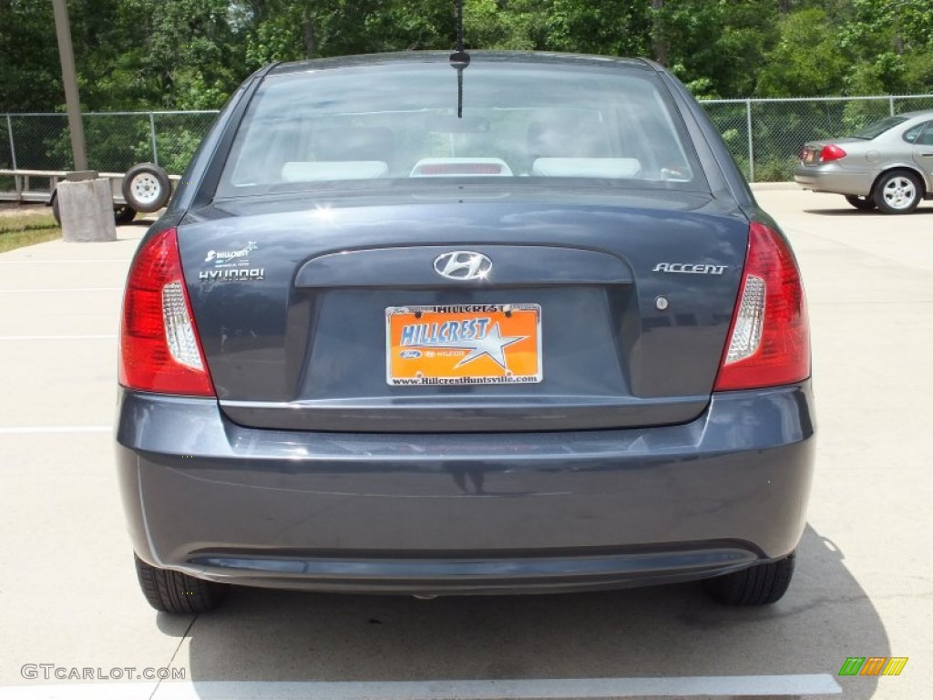 2008 Accent GLS Sedan - Charcoal Gray / Gray photo #6