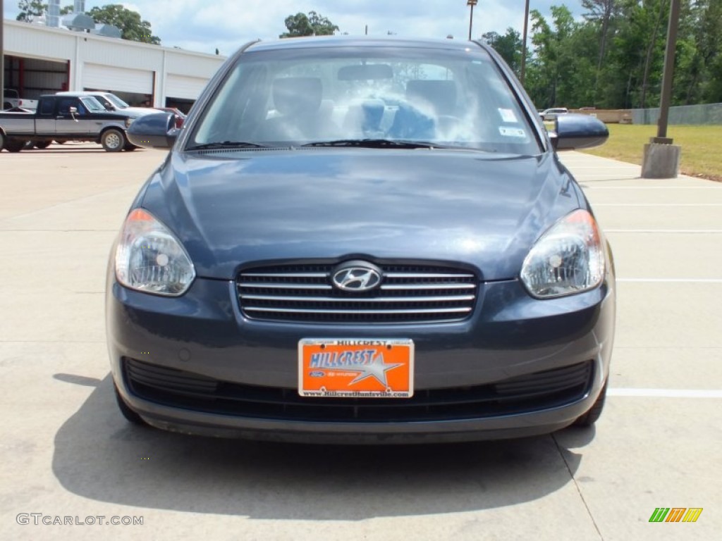 2008 Accent GLS Sedan - Charcoal Gray / Gray photo #10