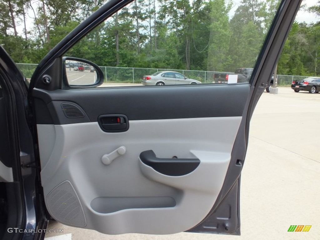 2008 Accent GLS Sedan - Charcoal Gray / Gray photo #13