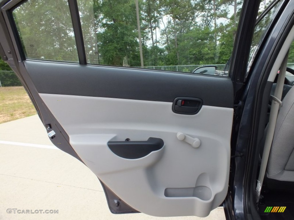 2008 Accent GLS Sedan - Charcoal Gray / Gray photo #14
