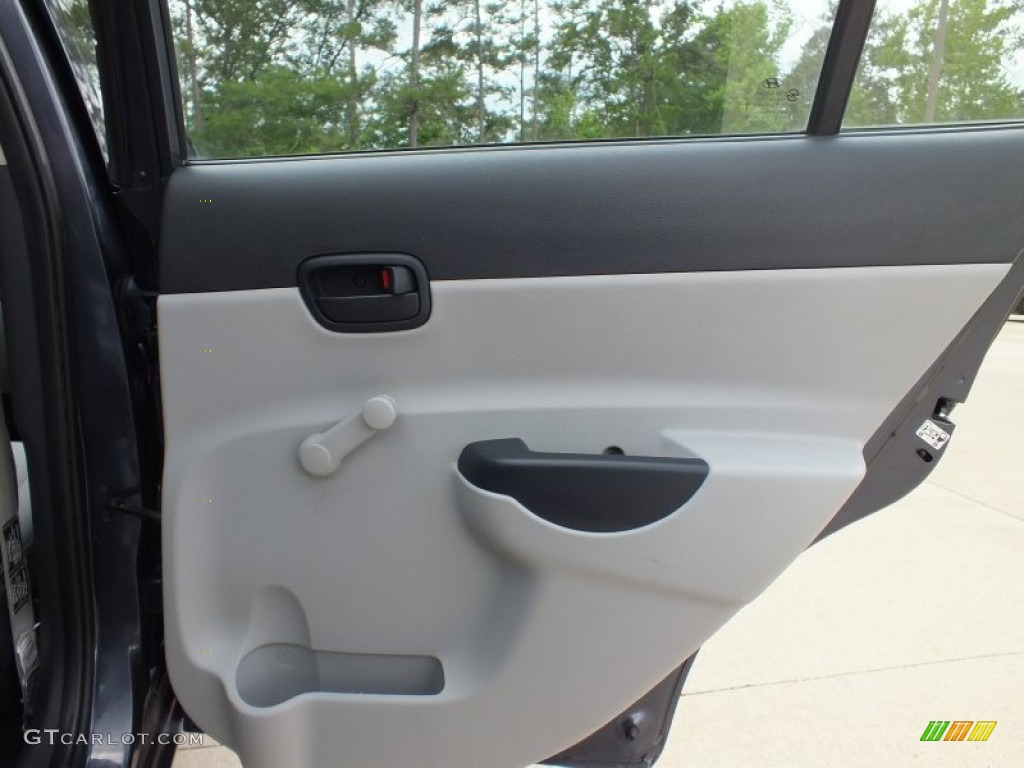 2008 Accent GLS Sedan - Charcoal Gray / Gray photo #15