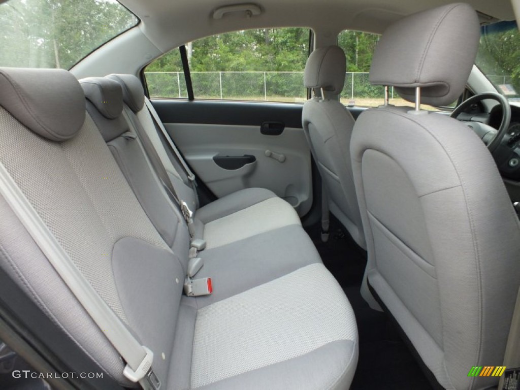 2008 Accent GLS Sedan - Charcoal Gray / Gray photo #23