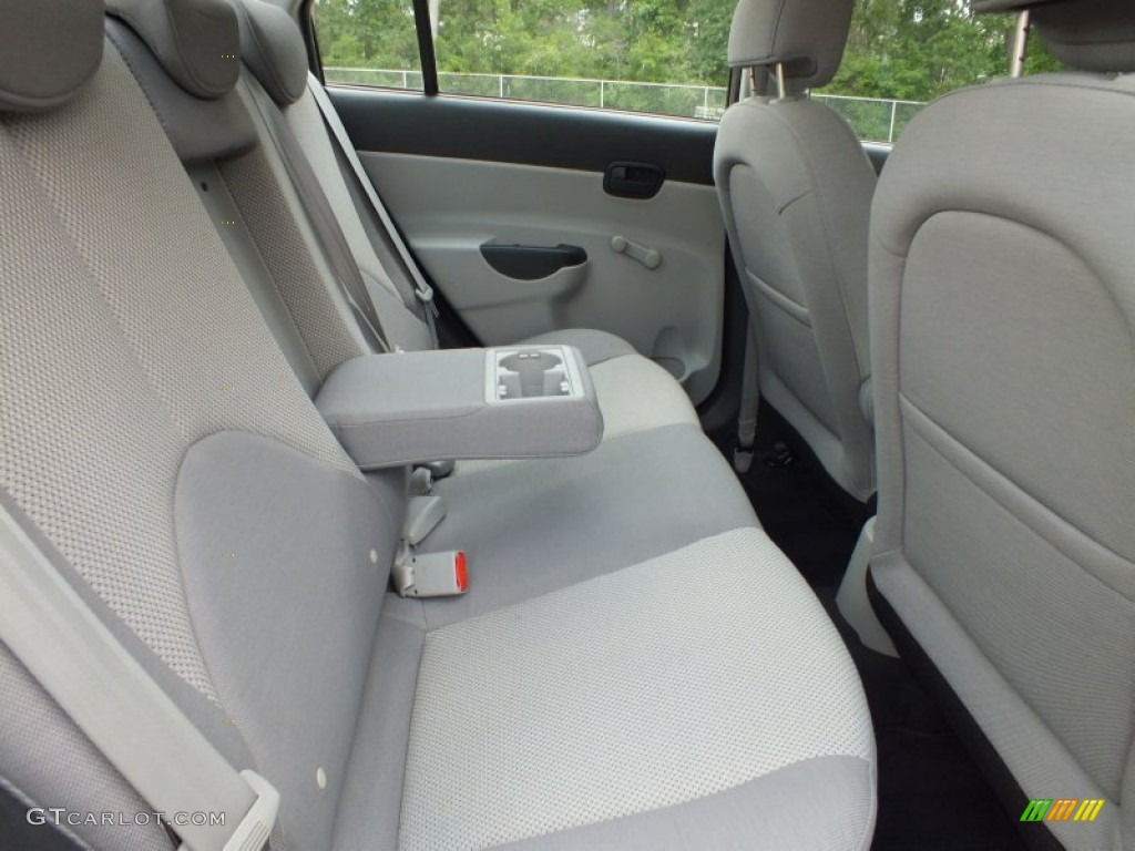 2008 Accent GLS Sedan - Charcoal Gray / Gray photo #24