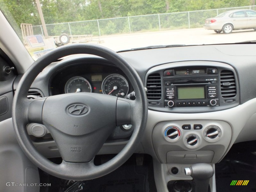 2008 Accent GLS Sedan - Charcoal Gray / Gray photo #29