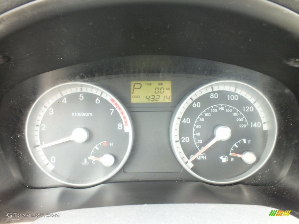 2008 Accent GLS Sedan - Charcoal Gray / Gray photo #33