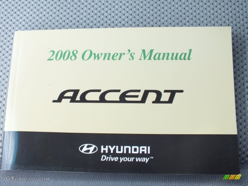 2008 Accent GLS Sedan - Charcoal Gray / Gray photo #43
