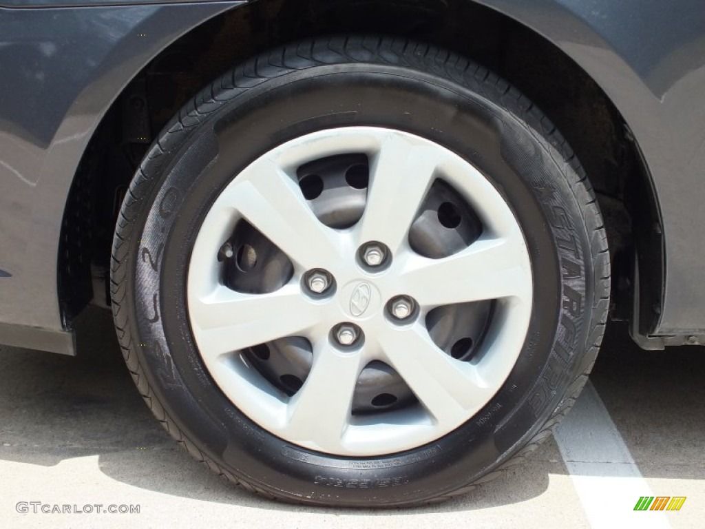 2008 Accent GLS Sedan - Charcoal Gray / Gray photo #44