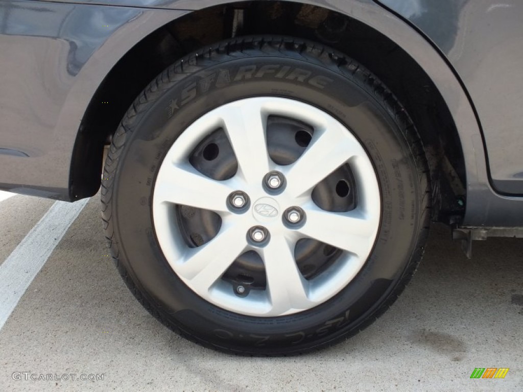 2008 Accent GLS Sedan - Charcoal Gray / Gray photo #46
